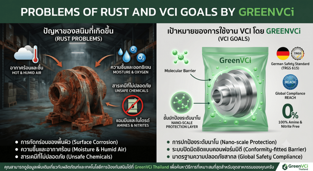 ปัญหาของสนิมและเป้าหมายของ VCI โดย GreenVCi