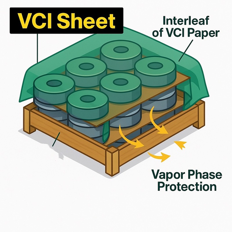 HOW VCI PACKAGING PROTECTS METAL PARTS