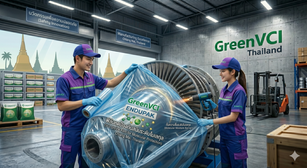 Wrapping high value metal with GreenVCI Film